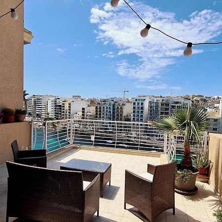2 Bedroom Seafront Duplex Penthouse In The Heart Of Spinola Bay St. Julian's Exterior foto